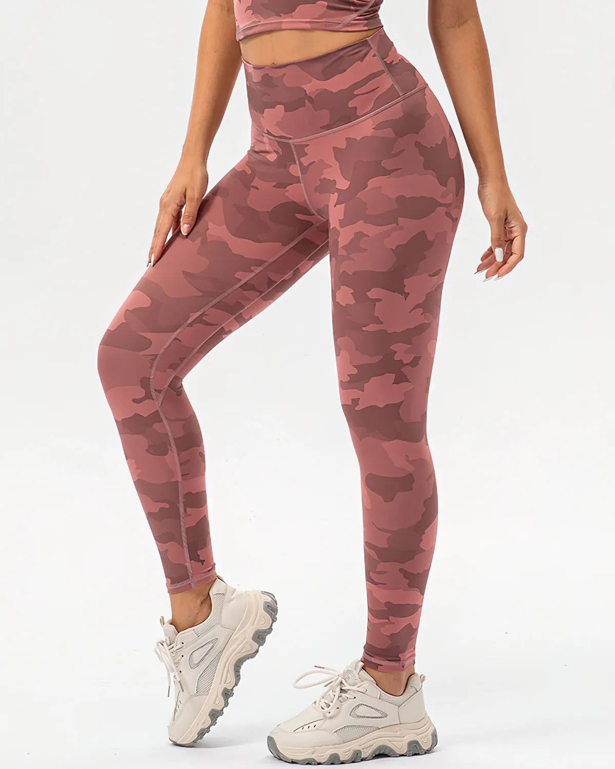 Harper Camo Leggings - Pink