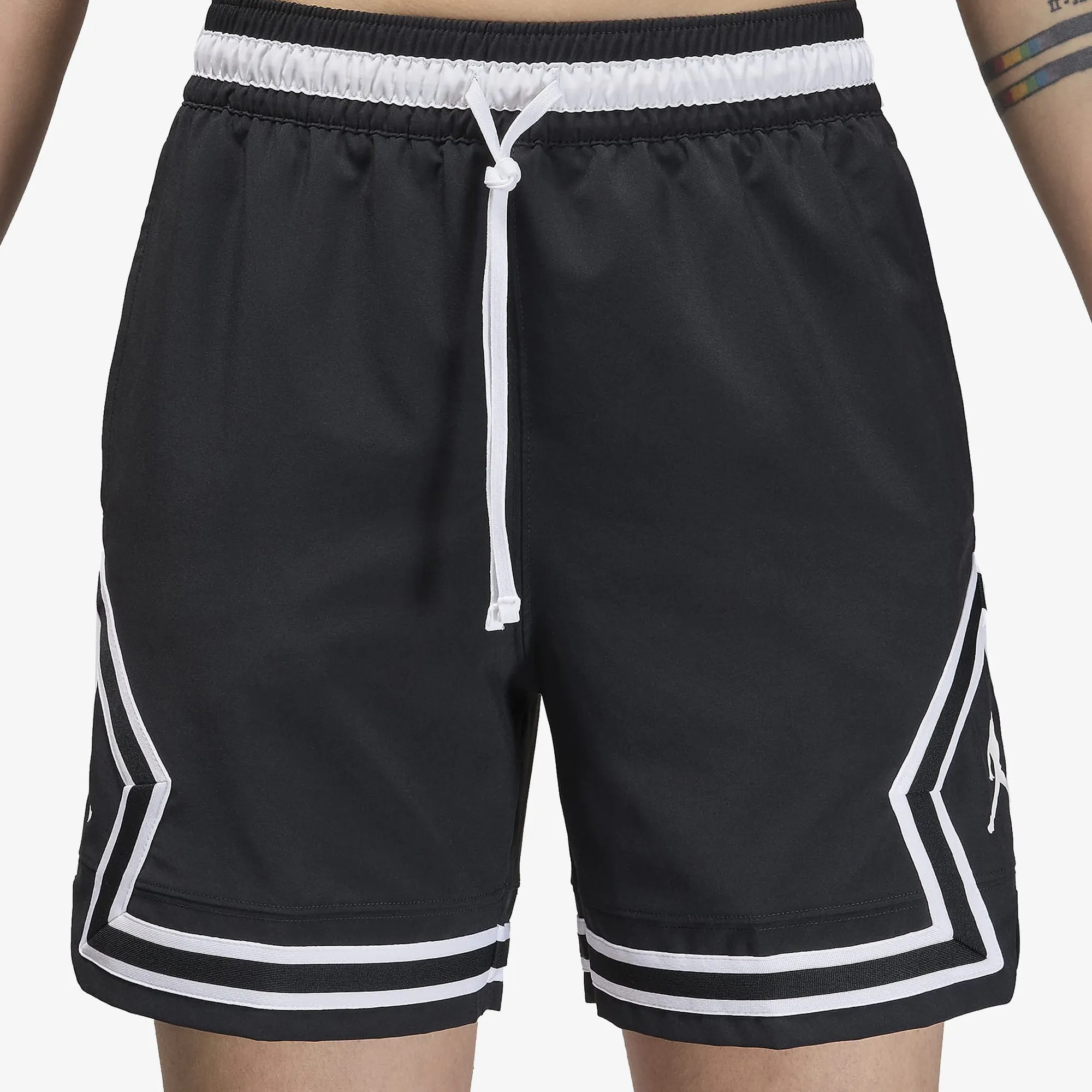 Jordan | DRI-FIT WOVEN DIAMOND SHORTS  { BLACK/WHITE/WHITE