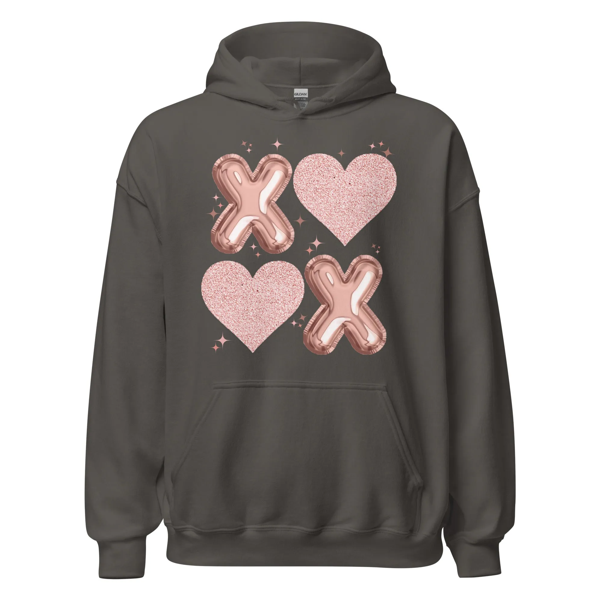 XOXO Rose Gold - Cozy Valentine’s Day Hoodie – Romantic Designs for 2025